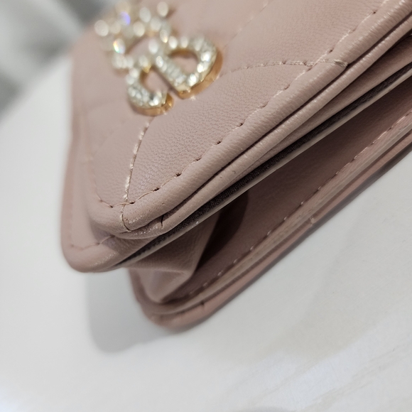 Bebe Pink Quilted Crossbody Bag - Picture 4 of 9